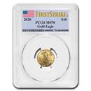 2020 1/4 oz Gold American Eagle MS-70 PCGS (FirstStrike®) 2020 1/4 oz Gold American Eagle MS-70 PCGS (FirstStrike®)